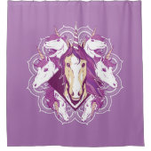 ユニコーン曼荼羅 シャワーカーテン (正面)
