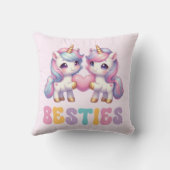 ユニコーン最高のの友達は永遠 クッション (裏面)