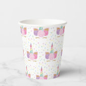 ユニコーン模様紙カップ 紙コップ (正面)