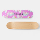 ユニコーン模様 スケートボード (横)