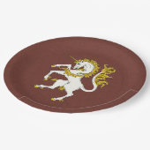 ユニコーン横行 ペーパープレート (アングル)