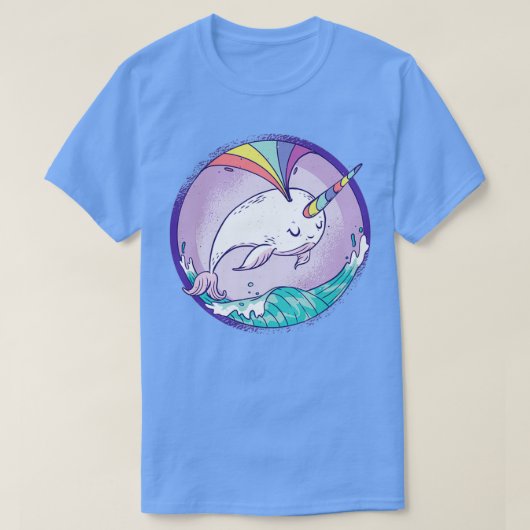 ユニコーン機能付きクジラ Tシャツ (デザイン正面)