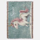 ユニコーン毛布 スローブランケット (正面縦)
