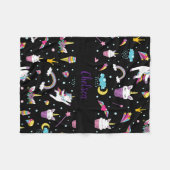 ユニコーン毛布、ユニコーン愛好家のための完璧な贈り物 フリースブランケット (正面(横))