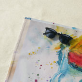 ユニコーン水の色絵画の夢の電話 ビーチタオル (インサイチュ)