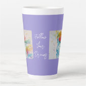 ユニコーン水の色絵画の夢コーヒーマグ カフェラテマグ (正面)