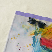 ユニコーン水の色絵画の夢ビーチタオル ビーチタオル (インサイチュ)