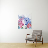 ユニコーン水彩画 タペストリー (インサイチュ)