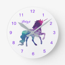 ユニコーン水彩紫の名前かわいい女の子