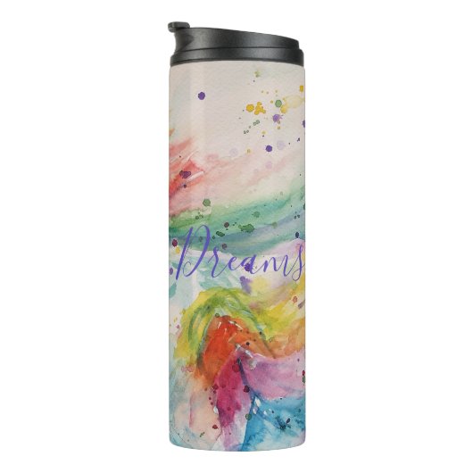 ユニコーン水彩絵画虹の少女たちの贈り物 タンブラー (回転右)