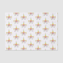 ユニコーン水玉模様パターンティッシュペーパー 薄葉紙