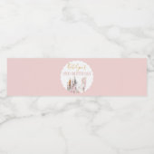 ユニコーン水瓶ラベル誕生日ベビーシャワー ペットボトルラベル (シングルラベル)