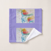 ユニコーン水絵画色のバスタオオルセット バスタオルセット (ウォッシュタオル)