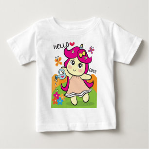 ユニコーン水 ベビーTシャツ