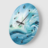 ユニコーン海波の壁時計 ラージ壁時計 (傾斜)