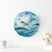 ユニコーン海波の壁時計 ラージ壁時計 (ホーム)