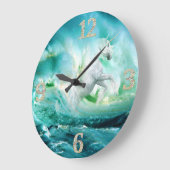 ユニコーン海波の壁時計 ラージ壁時計 (傾斜)