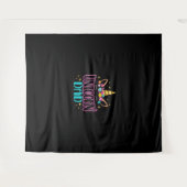 ユニコーン父 ユニコーン 女の子 誕生日パーティー 仲間 マ タペストリー (正面(横))