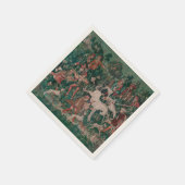 ユニコーン狩り中世アート – Unicorn Defends Himsel スタンダードカクテルナプキン (角)