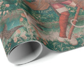 ユニコーン狩り中世アート – Unicorn Defends Himsel ラッピングペーパー (ロールコーナー)