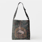 ユニコーン狩り中世アート – Unicorn Rests in Garde クロスボディバッグ (裏面)