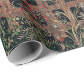 ユニコーン狩り中世アート – Unicorn Rests in Garde ラッピングペーパー (ロールコーナー)