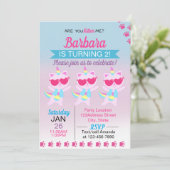 ユニコーン猫ハート漫画招待状 招待状 (スタンド正面)