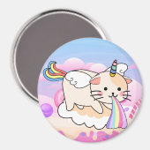 ユニコーン猫マグネット マグネット (正面/裏面)