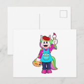 ユニコーン画家 ポストカード (正面/裏面)