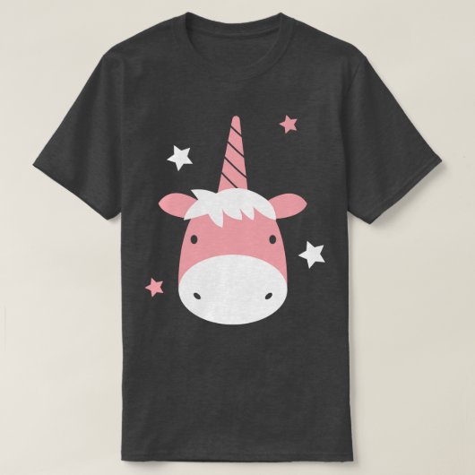 ユニコーン白 Tシャツ (デザイン正面)
