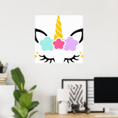 ユニコーン目の点滅 ポスター (ホームオフィス)