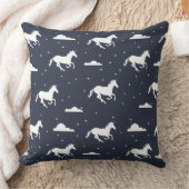 ユニコーン真夜中のスカイパターン クッション (ブランケット)