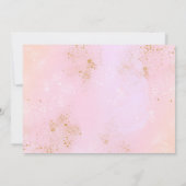 ユニコーン眠るパーティー虹の写真 招待状 (裏面)