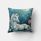 ユニコーン神秘的な庭園 クッション (裏面)