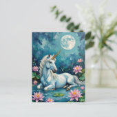ユニコーン神秘的な庭園 ポストカード (スタンド正面)