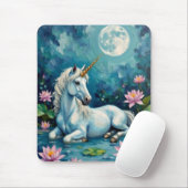 ユニコーン神秘的な庭園 マウスパッド (マウス)