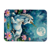 ユニコーン神秘的な庭園 マグネット (横)