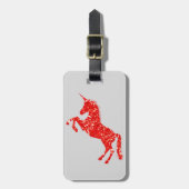 ユニコーン神話の生き物のおとぎ話 ラゲッジタグ (正面縦)