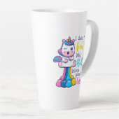 ユニコーン私は私のお尻をファート吹していないキス カフェラテマグ (右アングル)