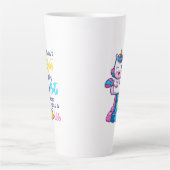 ユニコーン私は私のお尻をファート吹していないキス カフェラテマグ (正面)