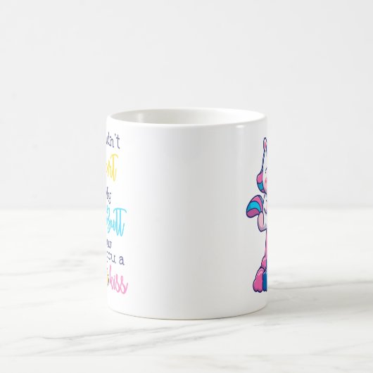 ユニコーン私は私のお尻をファート吹していないキス コーヒーマグカップ (中央)