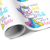 ユニコーン私は私のお尻をファート吹していないキス ラッピングペーパー (ロールコーナー)