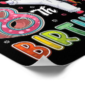 ユニコーン空手8誕生日8 8歳テク ポスター (角)