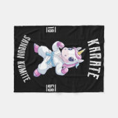 ユニコーン空手 – 日本の武術作家 フリースブランケット (正面(横))