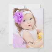 ユニコーン第2誕生日パーティの招待状 招待状 (裏面)