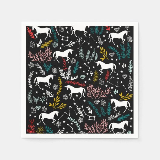 ユニコーン紙ナプキン スタンダードカクテルナプキン (正面)