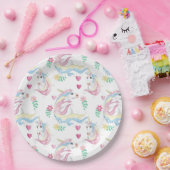 ユニコーン紙プレート ペーパープレート (パーティー)