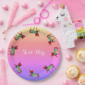 ユニコーン紙プレート ペーパープレート (パーティー)