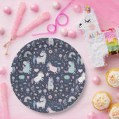 ユニコーン紙プレート ペーパープレート (パーティー)