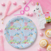 ユニコーン紙プレート ペーパープレート (パーティー)